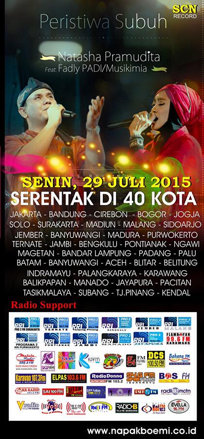 Today <a href="/NatashaP18/">Natasha Pramudita</a> feat <a href="/FadlyPadi13/">Andi Fadly Arifuddin</a> #PeristiwaSubuh cc @NAPAKBOEMI_ind <a href="/ari_krk/">Ari Darmawan</a> <a href="/VIVAcoid/">VivaCoid</a>