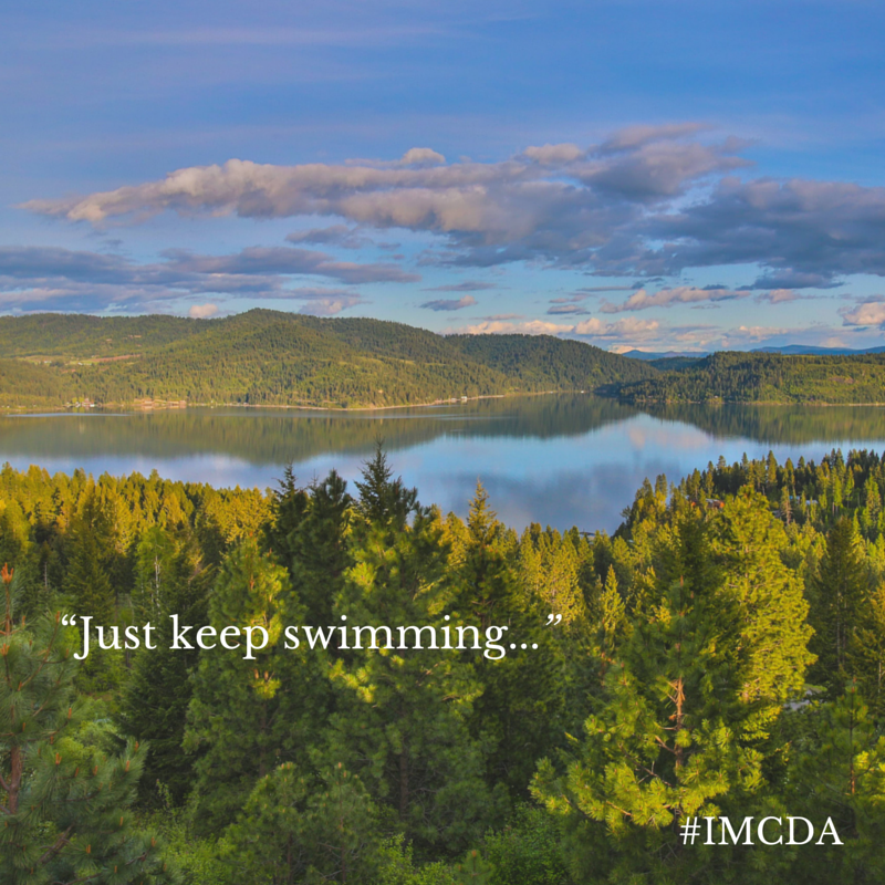 And biking. And running. Cheering for #IMCDA athletes from The Club at Rock Creek