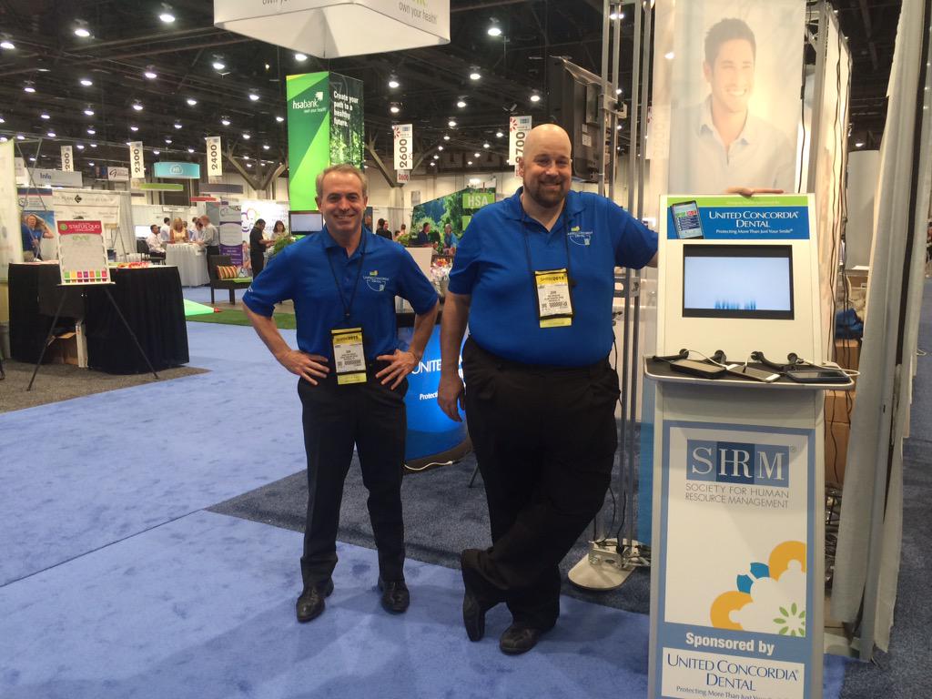 UnitedConcordia's tweet photo. The #SHRM15 expo is now OPEN!Meet our team at Booth 2928 to charge your phone &amp; learn about United Concordia Dental. http://t.co/j09svxXKIV