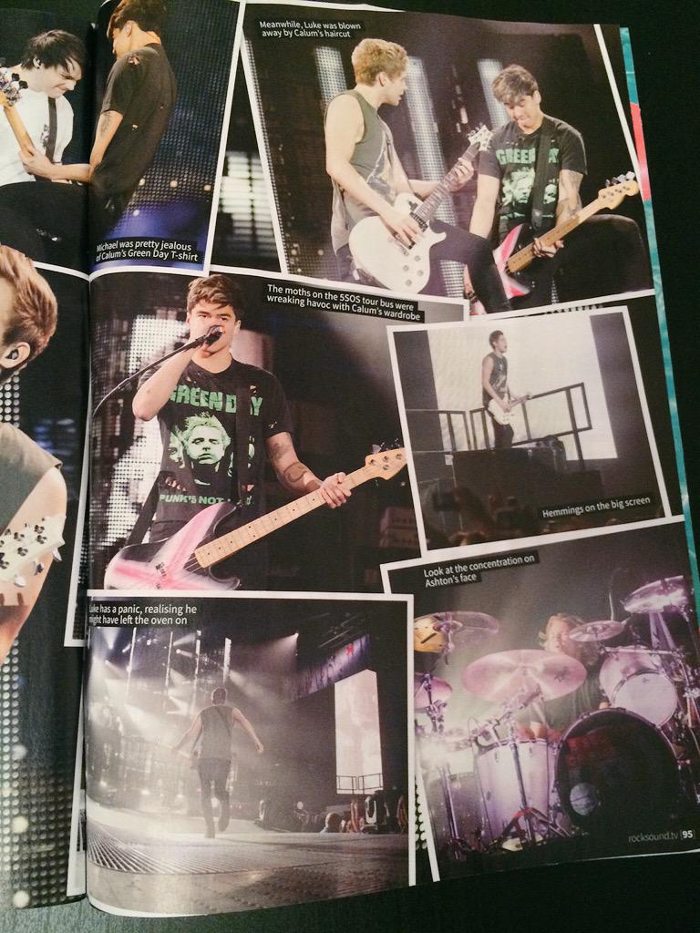 _5SOSFAMUPDATES's tweet photo. Review of 5SOS' show in this months Rock Sound magazine #ROWYSOTour http://t.co/tw8nTDPUmC