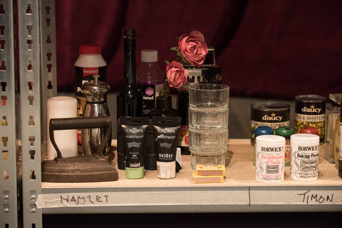 Cathy Naden takes a bow after performing Measure for Measure. Next up, Terry O'Connor with Hamlet #completeworks