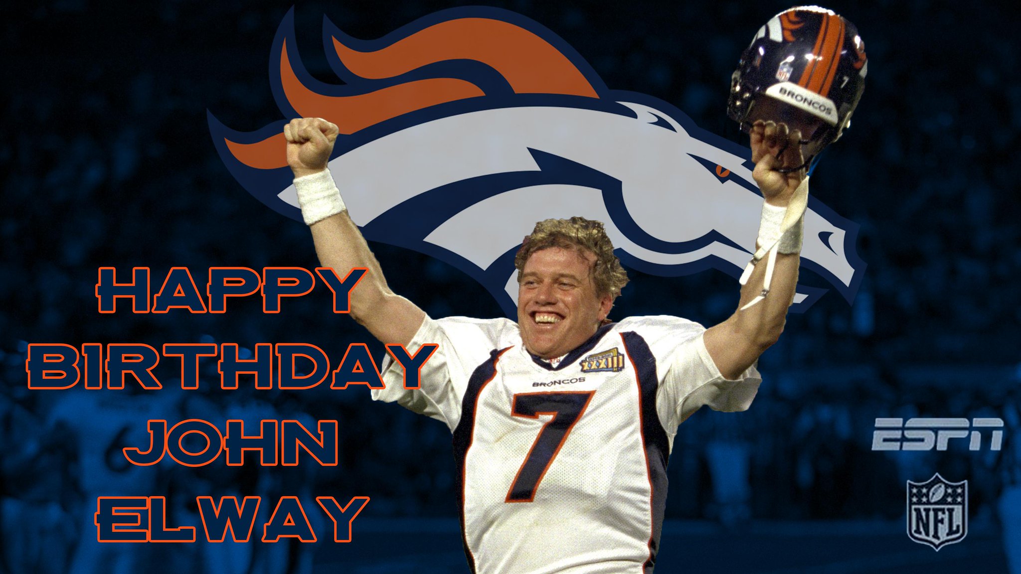 Happy 55th birthday to legend, John Elway! 