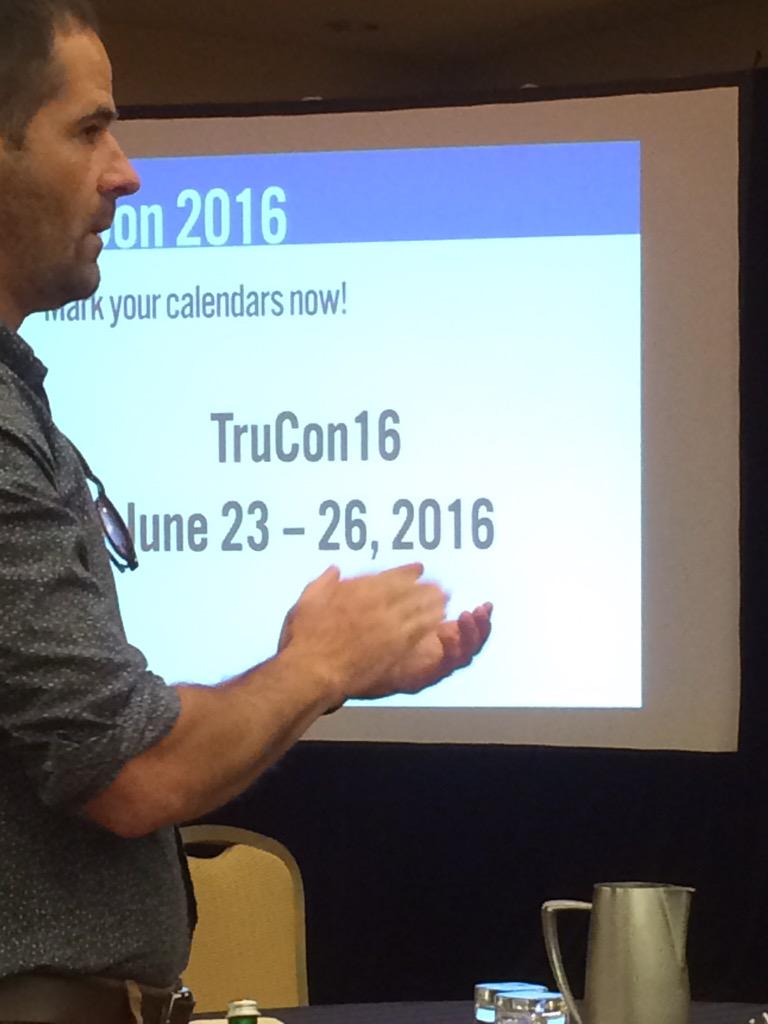 TrumanProject's tweet photo. Mark your calendars for #TruCon16! See you all June 23-26th, 2016.
#trucon15 http://t.co/re7rFygCBv