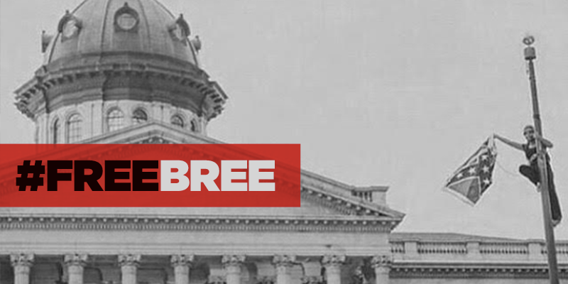 rashadrobinson's tweet image. The struggle continues today. Keep up the pressure. #FreeBree #droptheflag #keepitdown owl.li/OU5wD