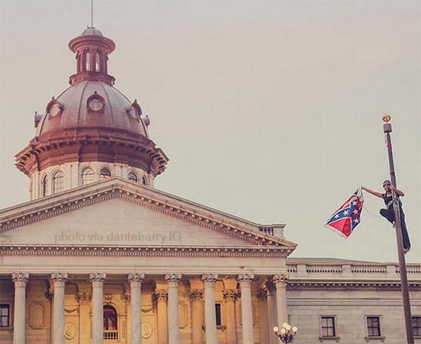 birdchick's tweet image. Bree Newsome? Bree Awesome! #FreeBree #KeepItDown #BreeAwesome