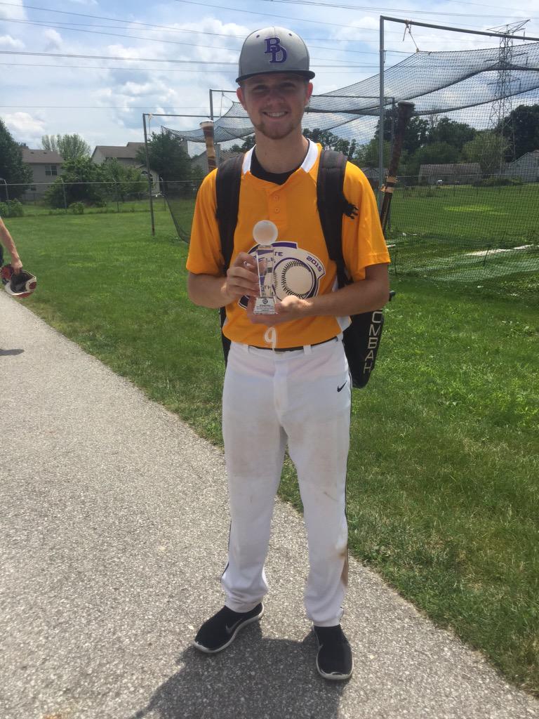 johnny_mac333's tweet photo. MVP of North &amp; South all star game. Had to go out &amp; rep where I'm from..BD ✊💜⚾️ http://t.co/zL1r04Av7c