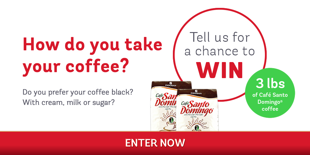 sandomingocafe's tweet photo. Enter to #win 3 Ibs of Café Santo Domingo by telling us how you take your coffee. Please RT!  #giveaway #contest http://t.co/r1JD5ITr91