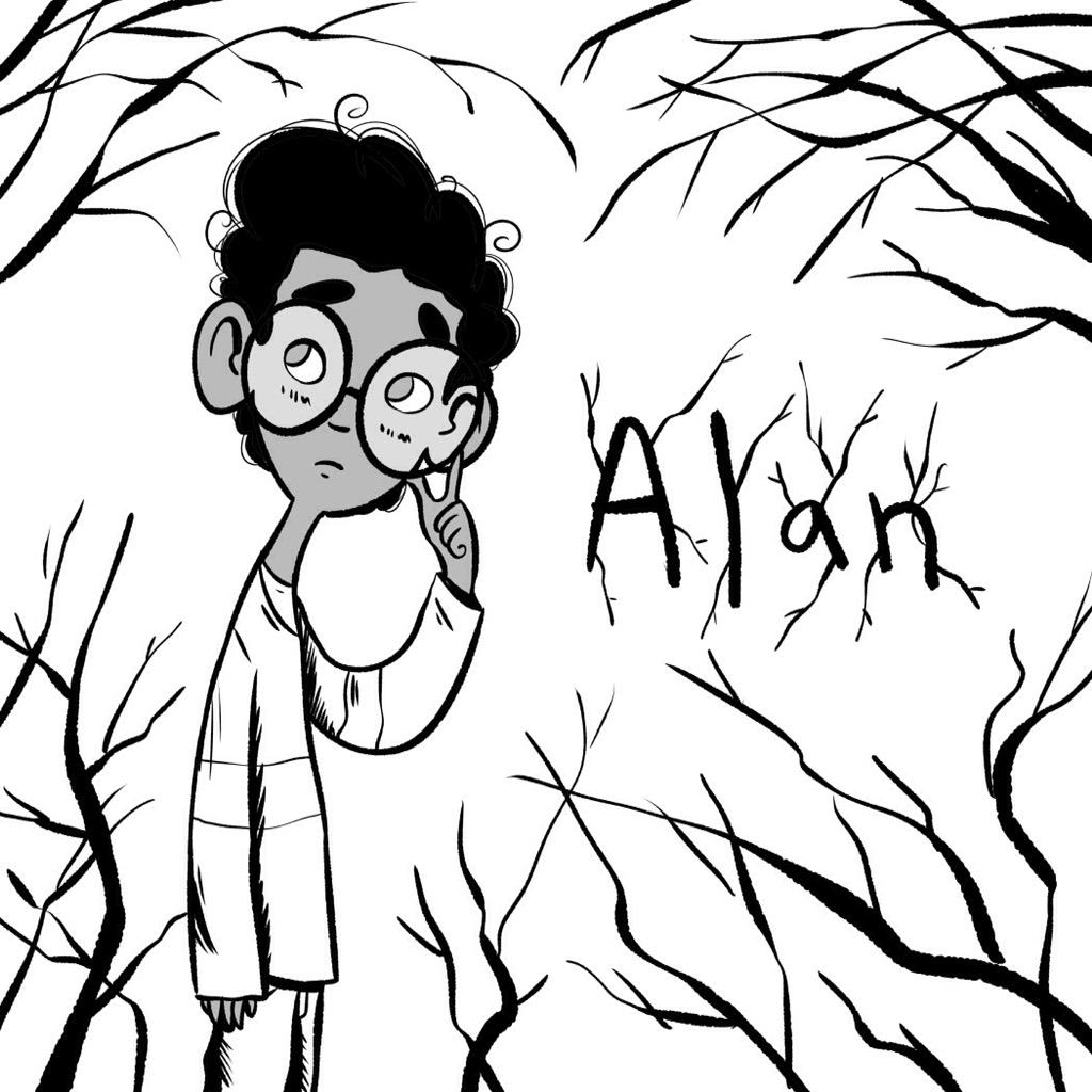 Jared, Alan, and Wade from my horror comic The Bones in the Black Tree. 