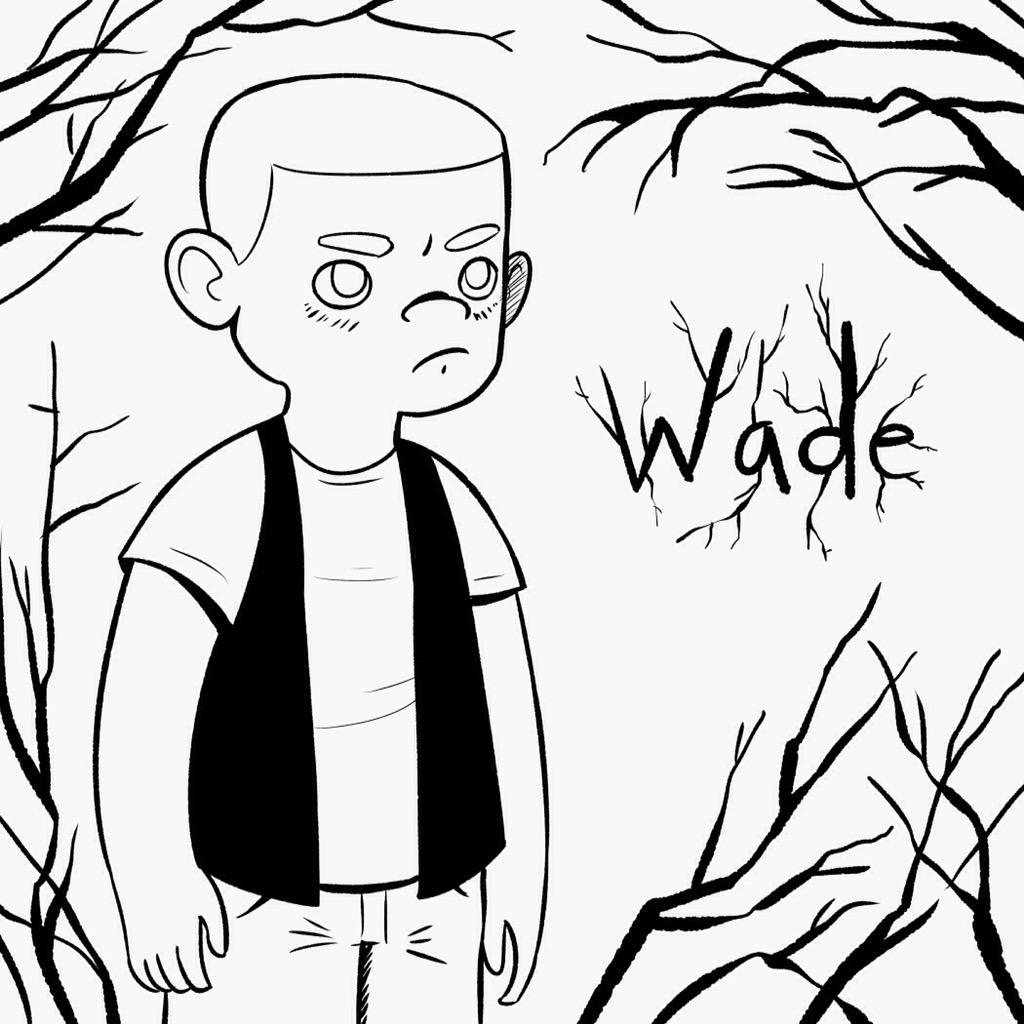 Jared, Alan, and Wade from my horror comic The Bones in the Black Tree. 