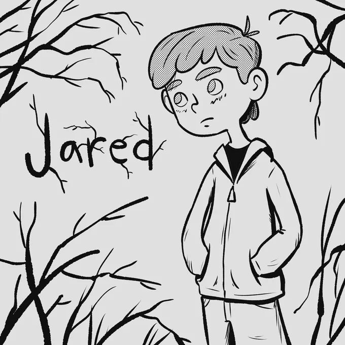 Jared, Alan, and Wade from my horror comic The Bones in the Black Tree. 