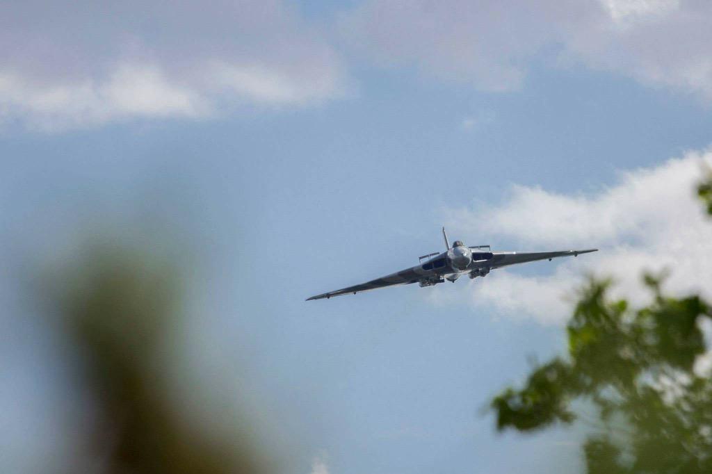 Craig__Hughes's tweet photo. @XH558 #VForceTour fly past at Doncaster, Saturday. http://t.co/rSn7aPON1C