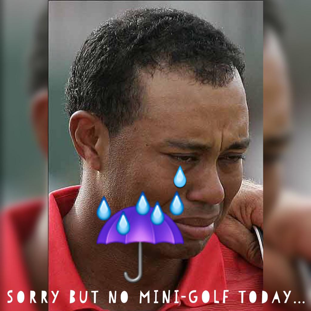 NSBCCORE's tweet photo. No Mini-Golf spread the Word! #nsbccore #rainout #dontcrytiger #☔️ http://t.co/MZ7d7OVxEr