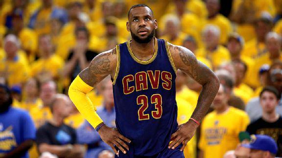 espn's tweet photo. LeBron James opts out of his Cavs contract to become free agent, but still expects to re-sign: http://t.co/ZLzw1y9qga http://t.co/MBYbb41mT2
