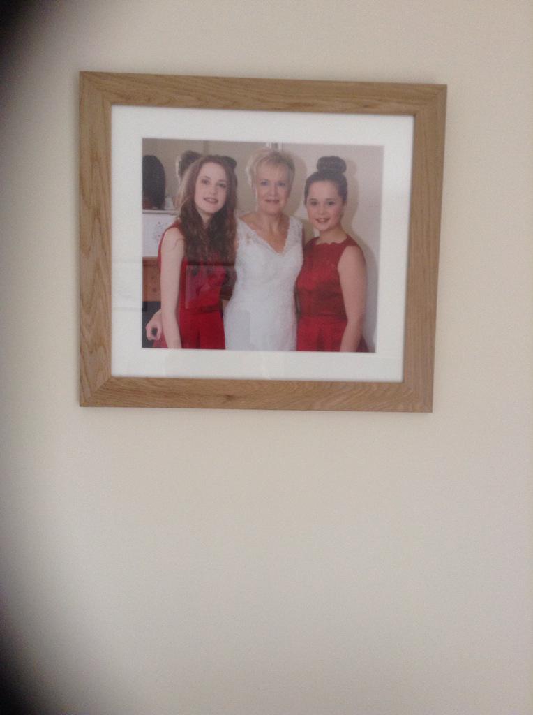 Got wedding photos framed and put on wall today❤️
