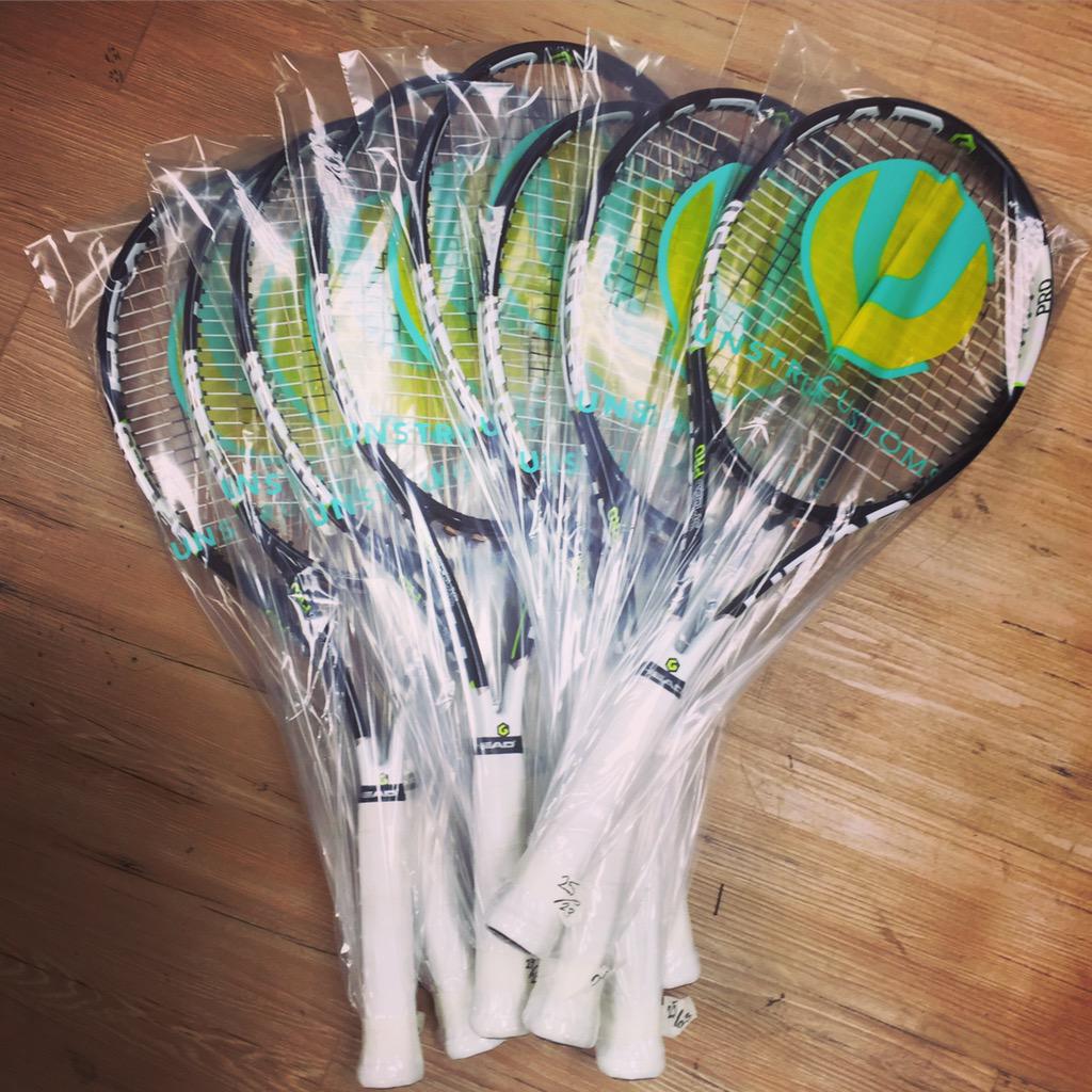 All 8 rackets done!! Good luck to <a href="/FerVerdasco/">Fernando Verdasco</a> in his 1st round tomorrow <a href="/Wimbledon/">Wimbledon</a> #wimbledon2015 #GetUnstrung