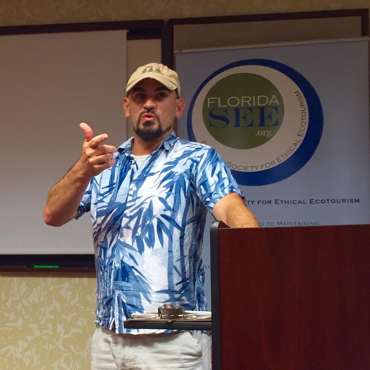Florida_SEE's tweet photo. Pete Corradino delivers the preamble to a very special award #ecotourism #LoveFL http://t.co/c0JfeU6Orl