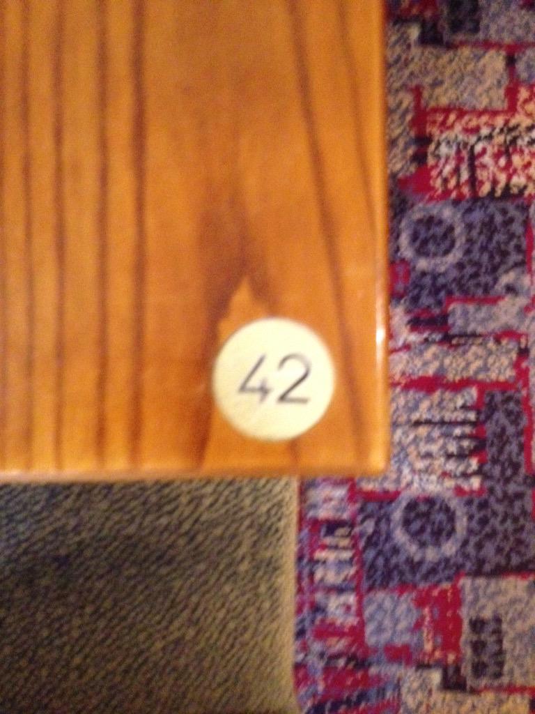PoetPedro's tweet photo. It appears the question was, 'What's your table number?' #hitchhikersguidetothegalaxy http://t.co/WBqjR2b8w4