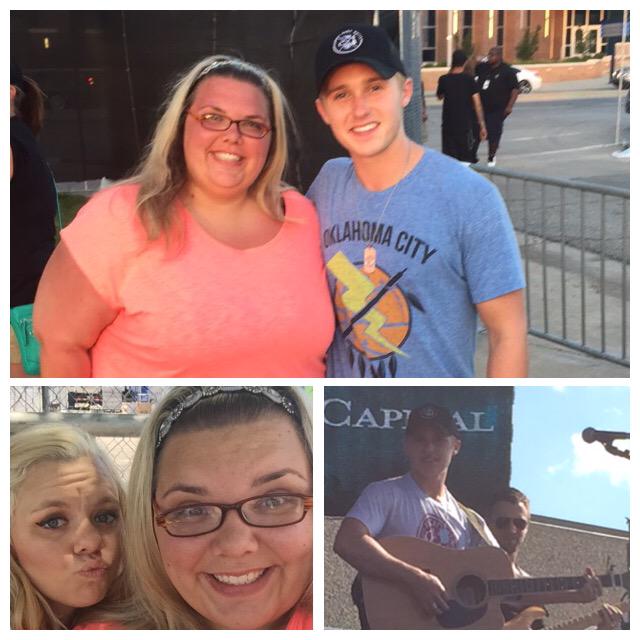 Heather2254's tweet photo. Yesterday was the best day ever!!! Not only did we get front row but I got to meet @CoreyKentWhite #OKCFEST http://t.co/lu7xRlHNCn