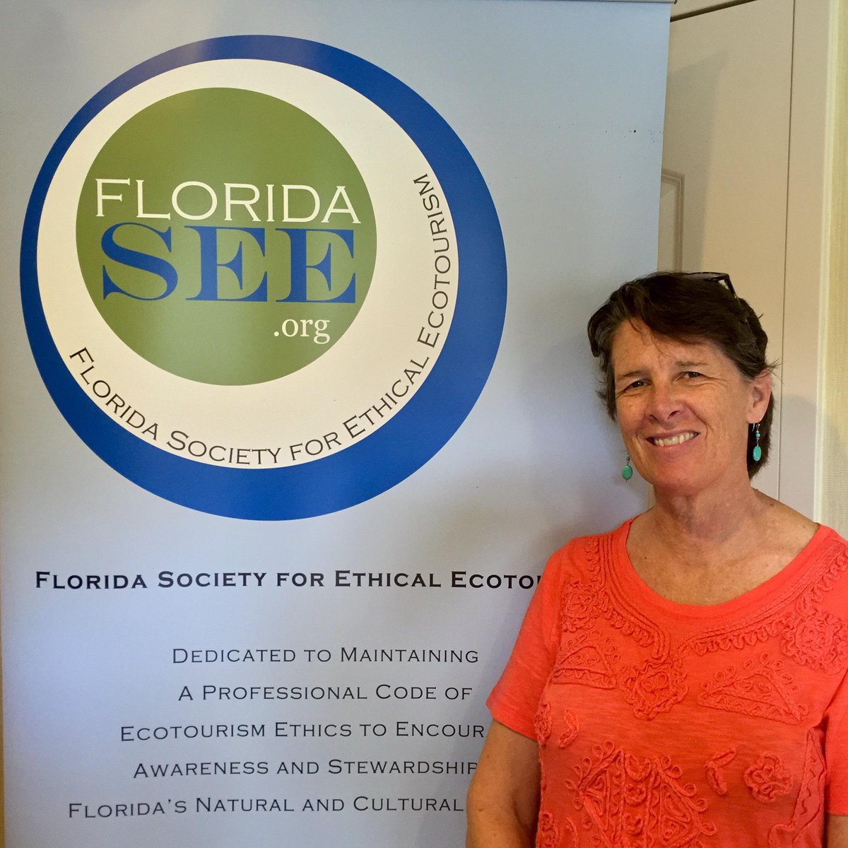 Florida_SEE's tweet photo. Newly-elected to the Florida SEE Board of Directors: Liz Sparks, @FLDEP Greenways and Trails #ecotourism #LoveFL http://t.co/vxN0yyalPo