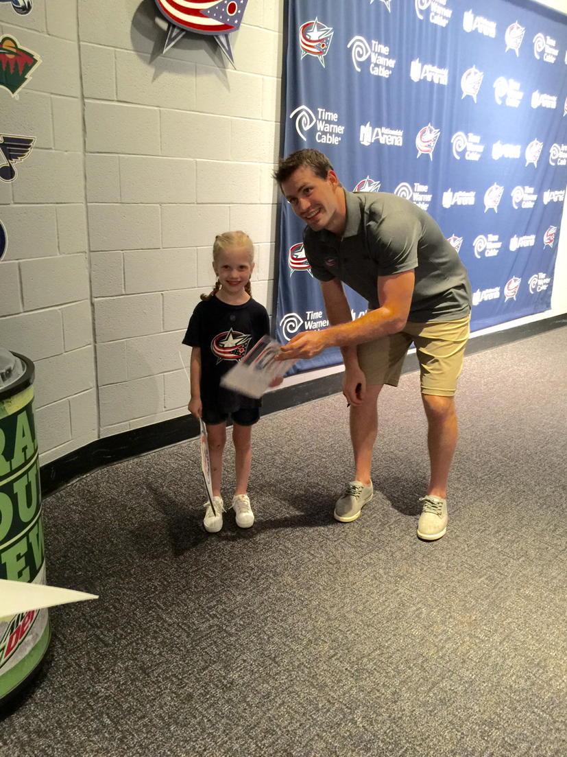 nay031810's tweet photo. Marissa meeting Boone for the first time! #cbjgirl @BooneJenner @Boones_Goons http://t.co/mDTN7eYzK8