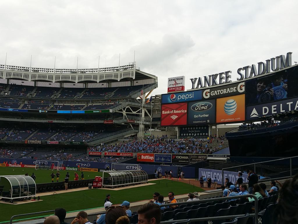 Great afternoon for a footie match go #NYCFC !!!