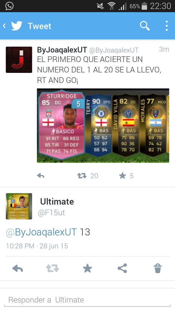F15ut's tweet photo. @ByJoaqalexUT habia dicho yo el 13 http://t.co/DitnNv5dy1
