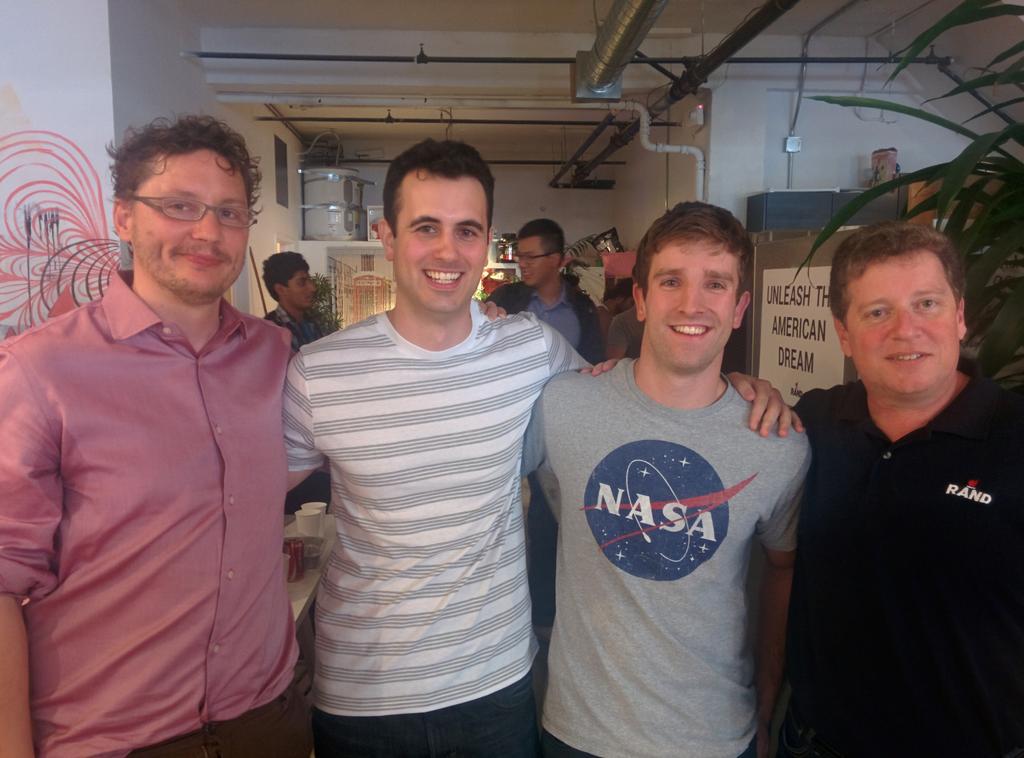 RonnieSchnell's tweet photo. Winning #HackForRand team is #TeamCheckmate! Enroute to see @RandPaul! http://t.co/lsH4DxtMLy