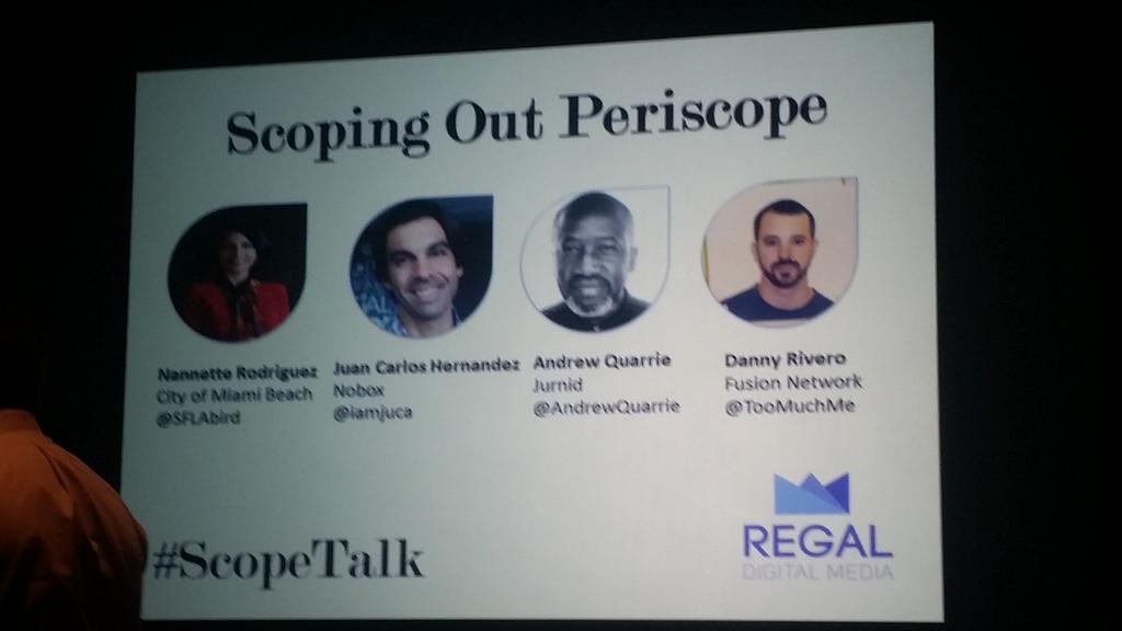 bettermarkit's tweet photo. Up next: scoping on periscope with @toomuchme @AndrewQuarrie @iamjuca @SFLABird @OhReg #scopetalk #smdaysfl http://t.co/g56XaXLdVM