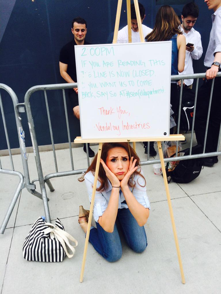 EmilyZuz's tweet photo. Ugh!!! I'm SOO UPSET!!! I'm heartbroken!!!!! #SeinfeldApartment http://t.co/YvyhmaenbC