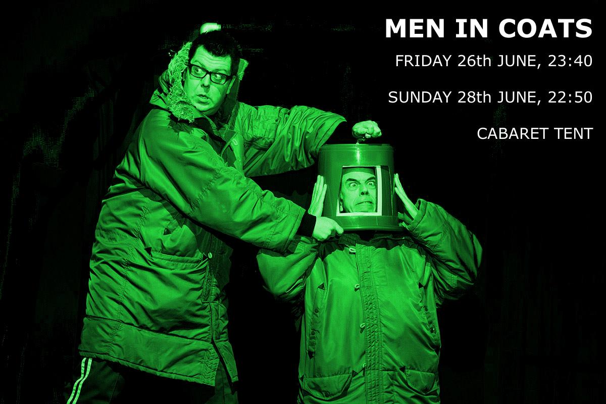 glastocabaret's tweet photo. Catch @menincoats at the #GlastoCabaret tent at 22:50. #glasto2015 http://t.co/LO3QORqivY @GlastoLive @GlastoFest http://t.co/Jst4dNcvl0