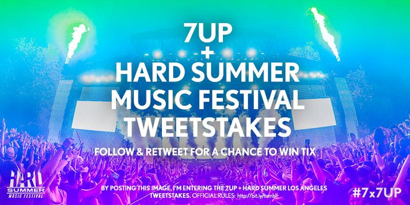 We’re giving away tix to <a href="/HARDFEST/">HARD Events</a>. Follow <a href="/7UP/">7UP</a> and RT for your chance to win! bit.ly/HSMF15rls #7x7UP #HSMF15