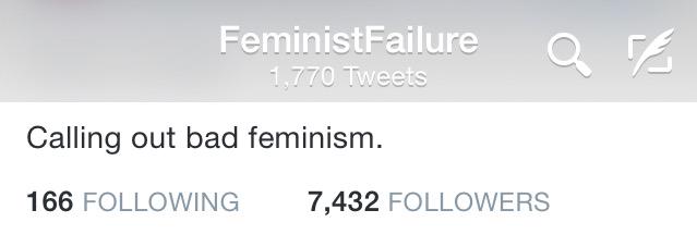 FeministFailure's tweet photo. “@RYGRITTE: *finds one dumb feminist* wHY ARE FEMINISTS SO DUMB!!!!”

Actually, 1,770 dumb feminists.

Now 1,771. http://t.co/yEtUctS6DM