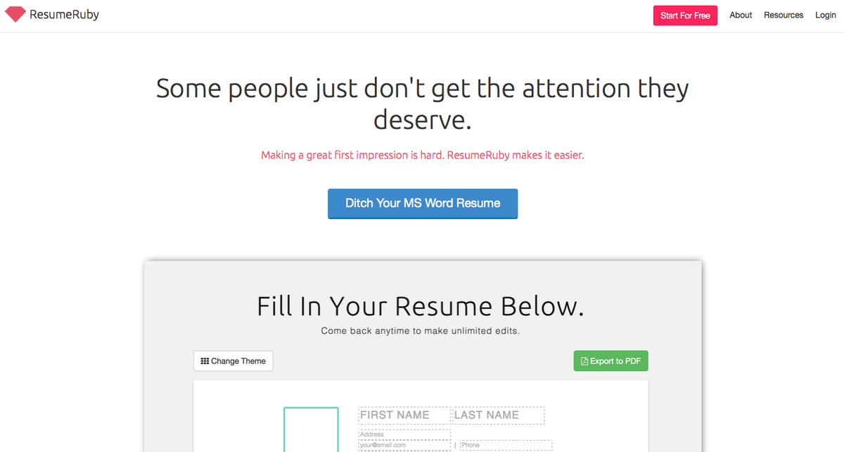 CompareMatch's tweet photo. ResumeRuby: Making a great first impression is hard. We make it easier. http://t.co/eaQwecXPSy #HRTech @ResumeRuby http://t.co/XjSVH3wDjo