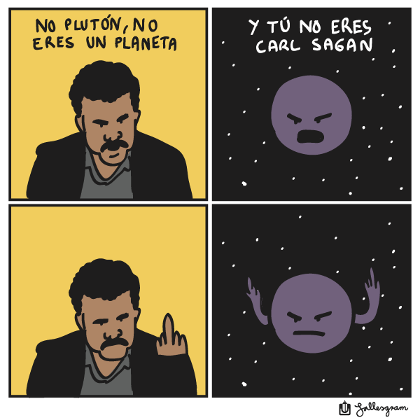 anamolimusica's tweet image. @mia_astral mira la carita de Plutón :D 
Neil deGrasse Tyson vs Plutón #plutoisback
