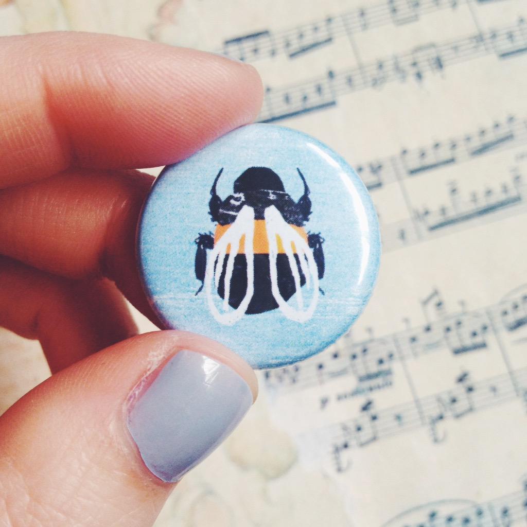 sorchafaulkner's tweet photo. got some little badges made of my insects to sell at @NewDesigners #nature #illustration #bee ✏️💕🐝 @wildlifetrusts http://t.co/Cd7XKnVAzQ