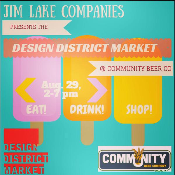 creativedtx's tweet image. We are so pumped for the next @DDistrictMarket at @CommunityBeerCo coming to you in August!