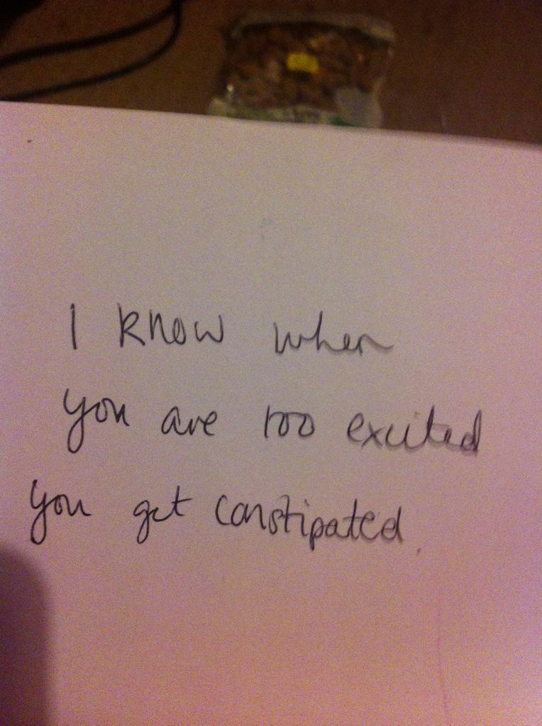 JamHarmouche's tweet photo. Just found a birthday card from Lorna while packing my shit to move. She really knows how to romance me 😂 http://t.co/rGDDdNliII