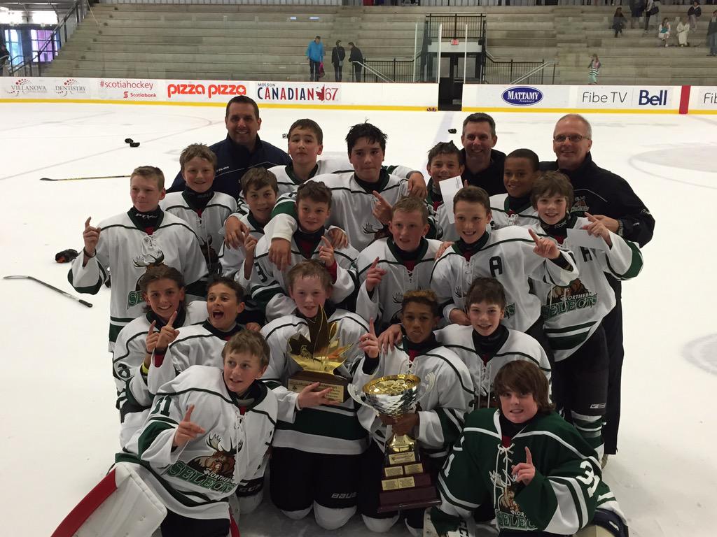 Sensplex's tweet photo. Congrats to the Northern Selects on winning a nail biter to clinch the Minor Peewee Championship! #CDC15Tourney http://t.co/Hhuobf00Yv