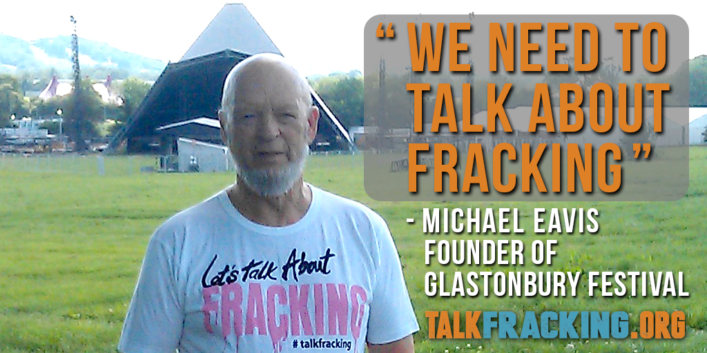 talkfracking's tweet photo. Founder of #Glastonbury Festival, Michael Eavis, says "We Need To Talk About #Fracking" http://t.co/UYn2bpIOr4