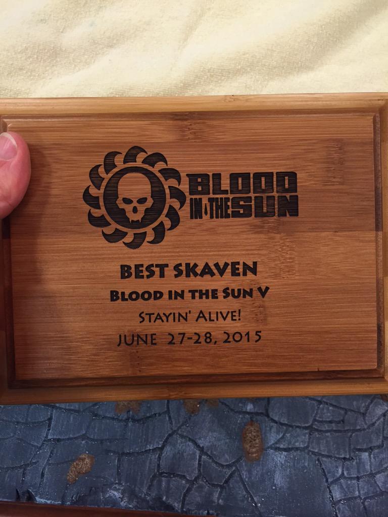 Mr_Trunzo's tweet photo. Best skaven at blood in the sun! #Bits5 http://t.co/ShbSrLIqMS