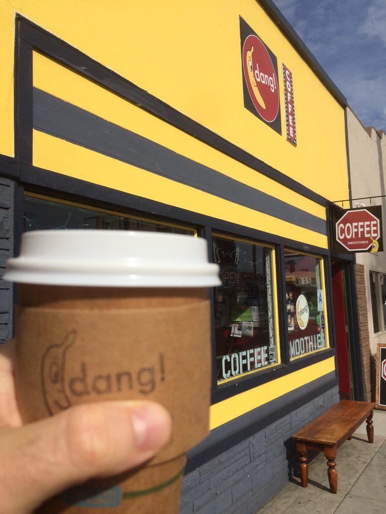 DISTRICT_App's tweet photo. Got coffee from @BananaDang this morning. Always for a productive day! #practicewhatwepreach http://t.co/DlyB3jj9wY