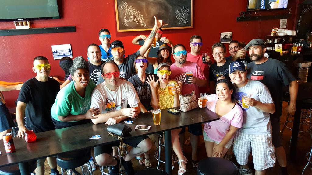 goldenroadbrew's tweet photo. Stop #2 was rocking at @EagleRockLounge! #craftbeer #LABW7 http://t.co/zLbje7d5ID