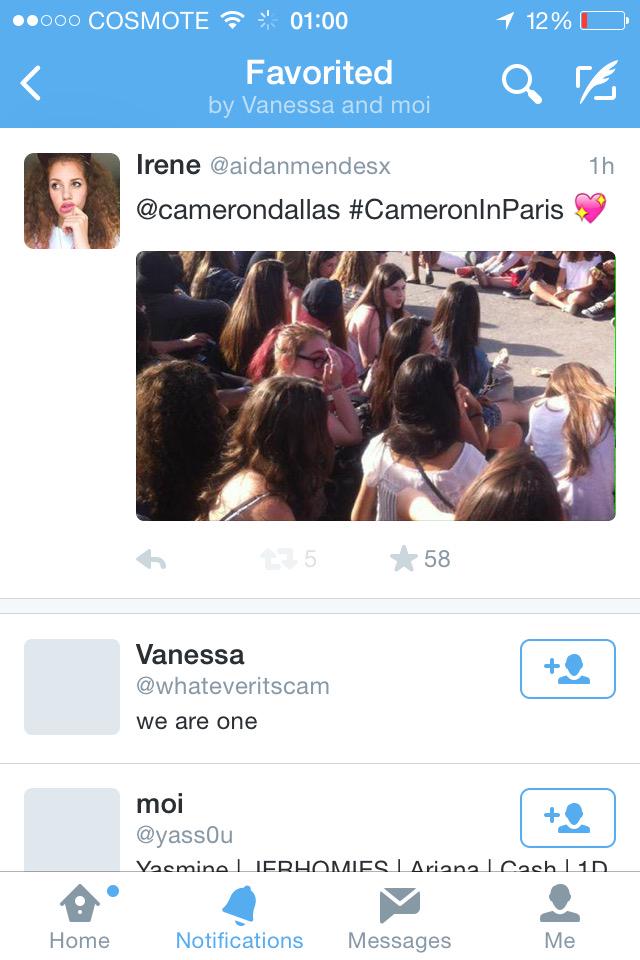 skamfools's tweet photo. @camerondallas you faved but didn't follow me:( can you please follow me? It would make me so happy 💖#CamInParis http://t.co/U1Ktjr1fMI