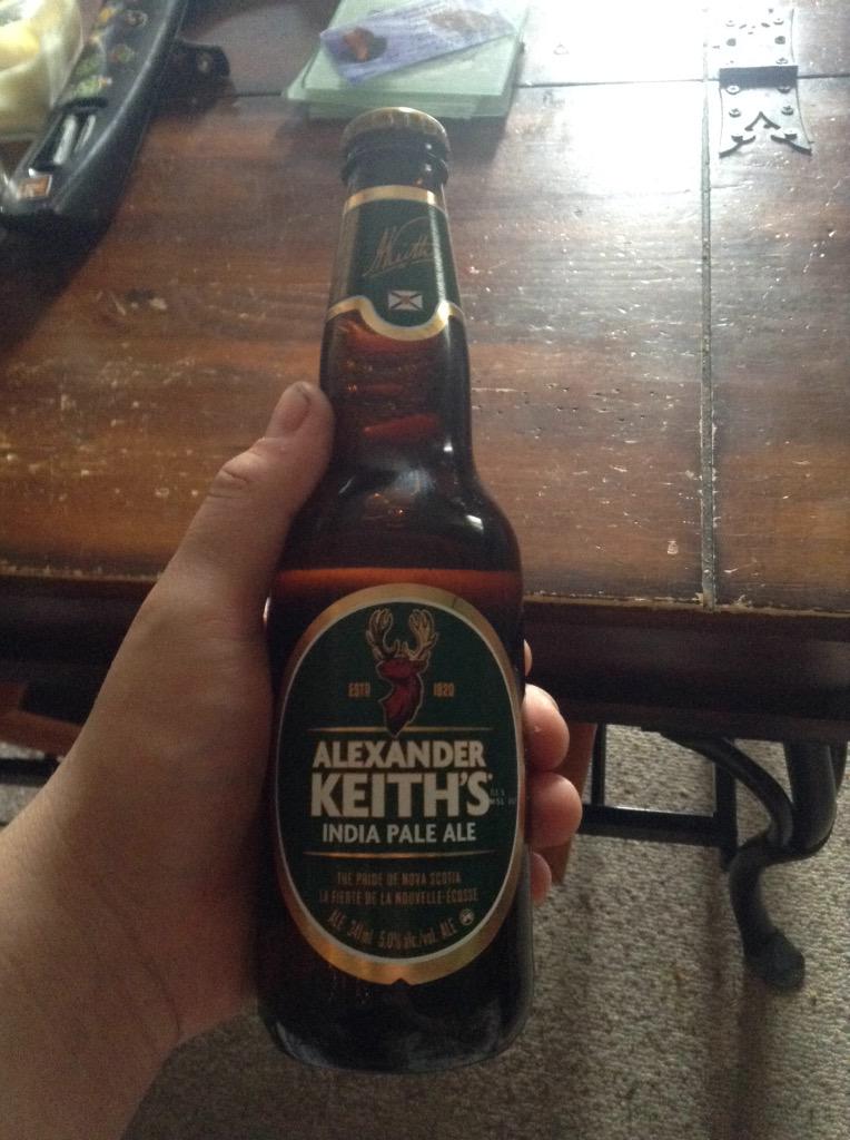 Loon_Buttercup's tweet photo. Enjoying my beer on this Sunday evening 🍺 #AlexanderKeiths #Brews http://t.co/wnkEAIhcxI