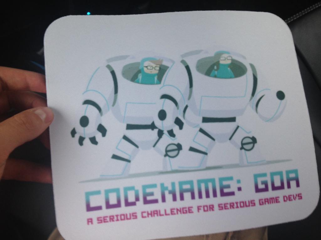 ottawagamejam's tweet image. We gave out awesome mouse pads at #OJam thanks to our sponsor #CodeGoa! @Azure