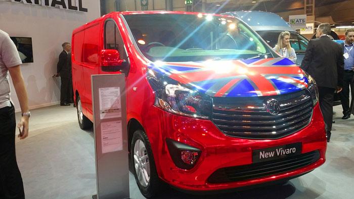 Red Chrome Vehicle Wrap #uksignboards did for GM - General Motors for the Commercial Vehicle Show in Birmingham NEC