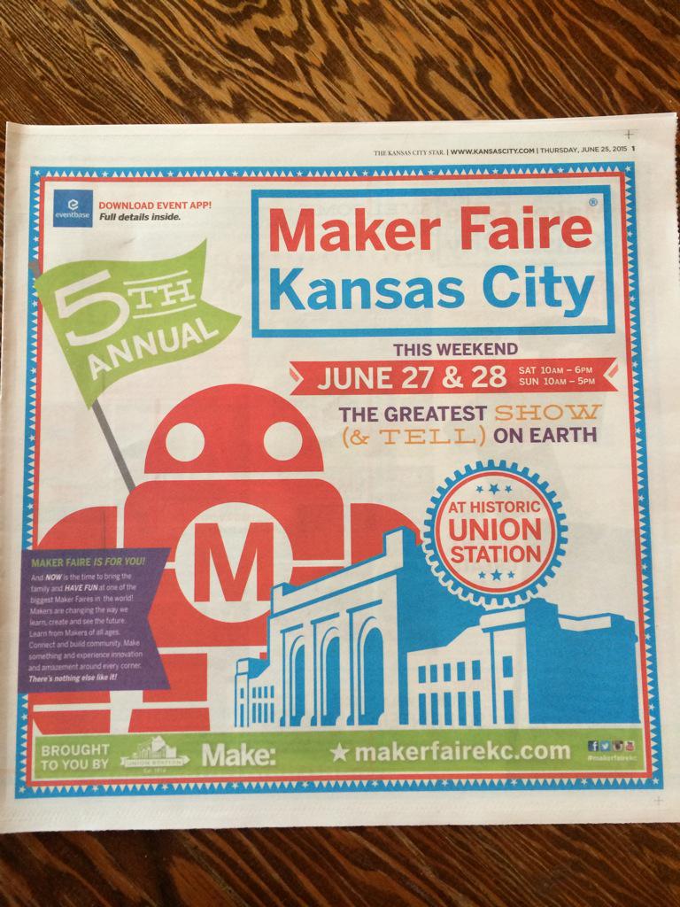 PowerBrigade's tweet image. That's a wrap folks! What a truly empowering experience. Thank you, thank you, thank you! #MakerFaireKC