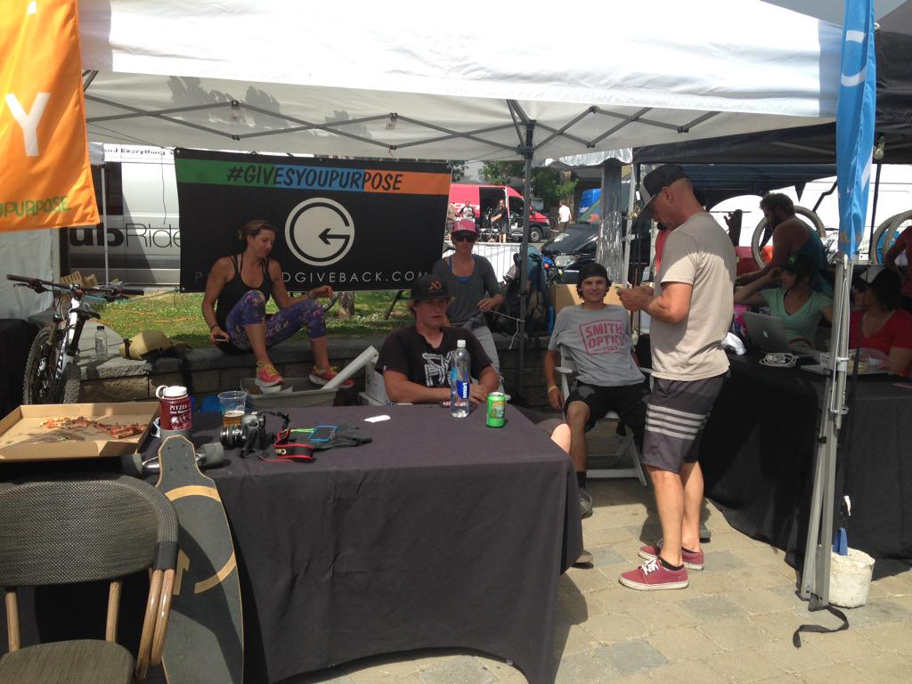 #PHGB athlete and #Olympian <a href="/haileyduke/">Hailey Duke</a> dropped by the tent today to hang out! #chillzone