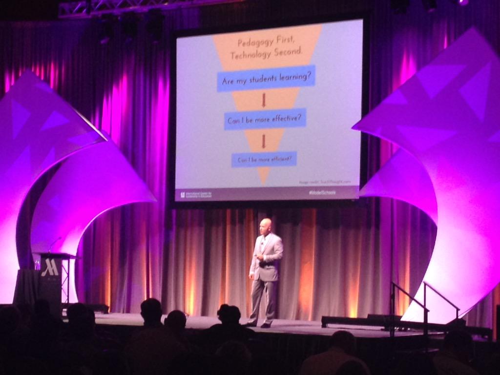ModelSchoolsHMH's tweet photo. "Pedagogy is the driver, technology is the accelerator." @E_Sheninger #ModelSchools http://t.co/NqTEH5oKy1