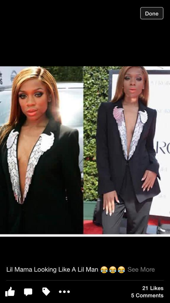 Love_Diamonddd's tweet photo. "Lil Mama Looking Like A Lil Man "😂😭
#BETAward2015 http://t.co/sfh90lreBl